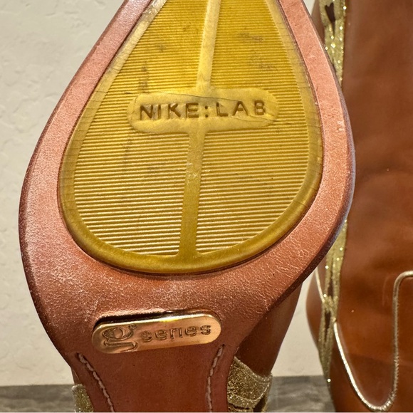 Vintage Cole Haan X Nike Lab G-Series Embellished Leather Cowboy Boots - Picture 10 of 12